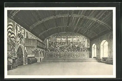 AK Wasserburg / Inn, Blick in den grosse Rathaussaal