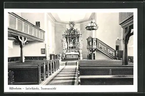 AK Uffenheim, Inneres der Spitalkirche