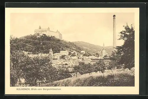 AK Kulmbach, Blick vom Bergschlösschen