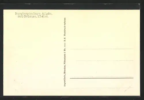 AK Burgberg / Allgäu, Totale mit Grünten
