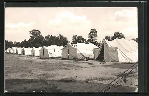 AK Prebelow, Zelte auf dem Pionierlager