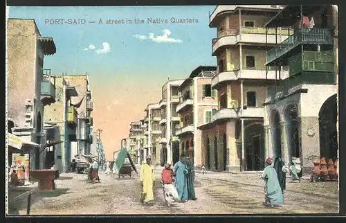 AK Port-Said, a street in the Native Quarters