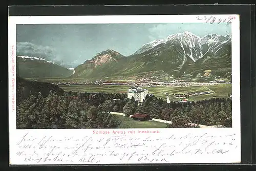 AK Innsbruck, Totale mit Schloss Amras