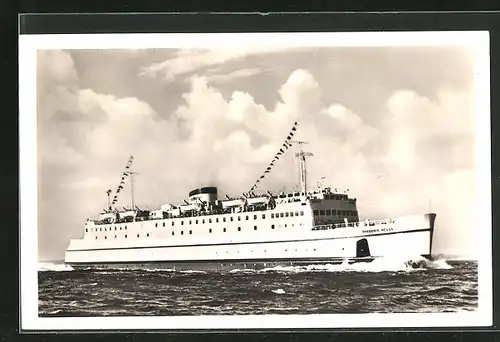 AK Hochsee-Fährschiff Theodor Heuss in voller Fahrt