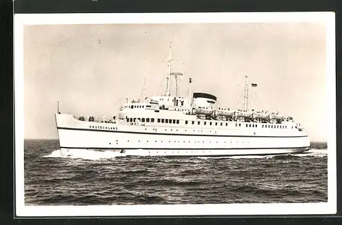 AK Fährschiff Deutschland in voller Fahrt