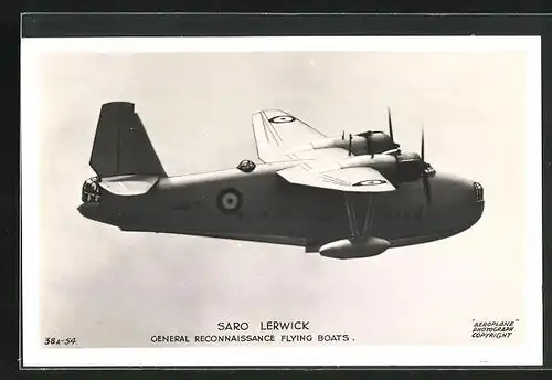 AK General Reconnaissance Flying Boat Saro Lerwick