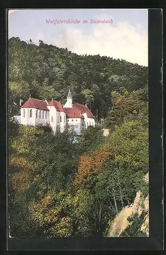 AK Dusenbach, Blick auf die Wallfahrtskirche