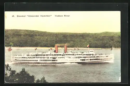 AK Steamer Alexander Hamilton at Hudson River