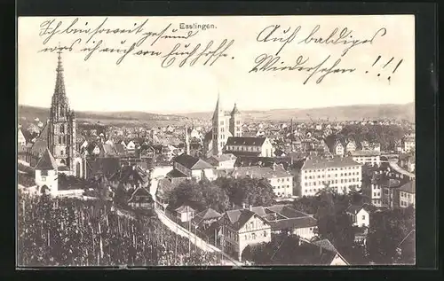 AK Esslingen a. N., Totalansicht