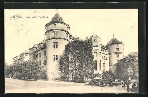AK Stuttgart, am alten Schloss
