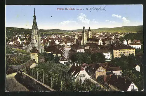 AK Esslingen a. N., Totalansicht