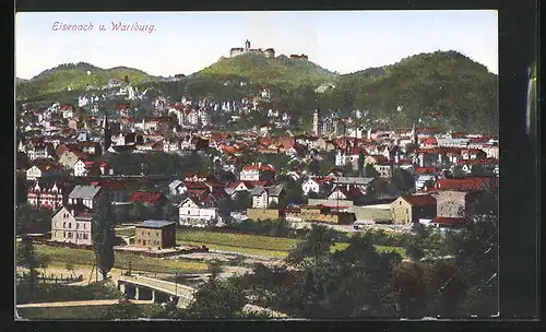 AK Eisenach, Totale mit Wartburg