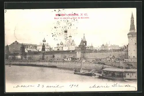 AK Moscou, Vue du Kremlin