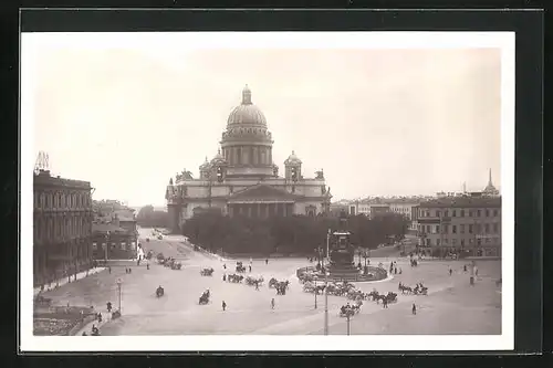 AK St. Petersbourg, Cathedrale d`Isaac, Monument de Nicolas I.