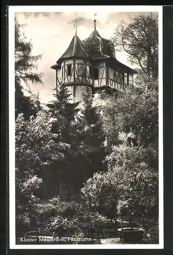 AK Maulbronn, Kloster mit Faussturm