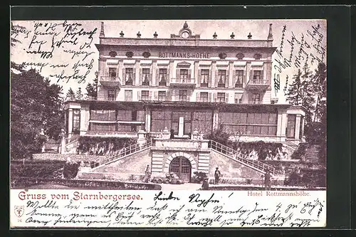 AK Starnberg, Hotel Rottmanshöhe am See