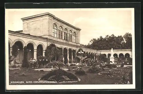 AK Kissingen, Altes Conversationshaus mit Garten