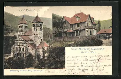 AK Murbach, Hotel von Wolf, Abtei
