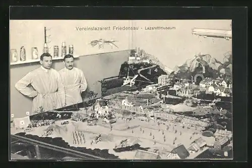AK Friedensau, Vereinslazarett, Lazarettmuseum, Modellbau