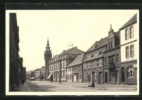 AK Dahme /Mark, Hauptstrasse mit Rathaus