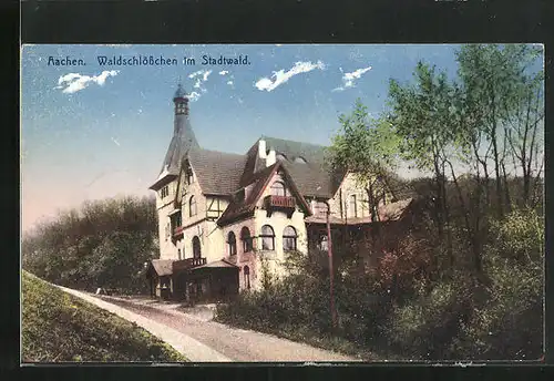 AK Aachen, Gasthaus Waldschlösschen im Stadtwald