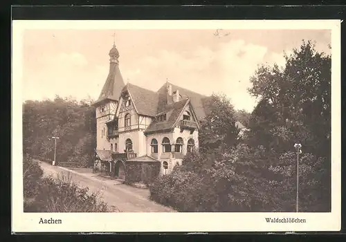 AK Aachen, Abgeschiedenes Gasthaus Waldschlösschen