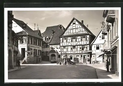 AK Alt-Gernsbach, Gasthaus zur Traube, Hofstätte