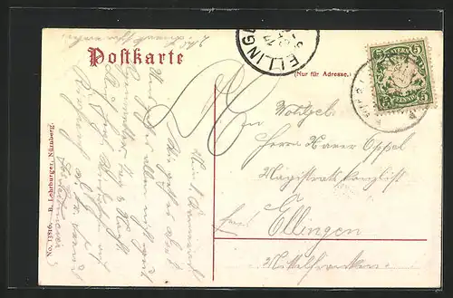 AK Vilshofen, Ortsansicht mit Kirchen