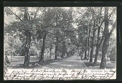 AK Baden-Baden, Lichtenthaler Allee