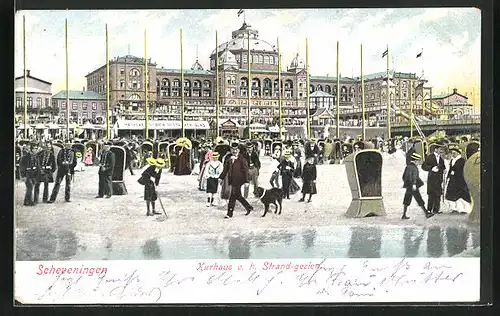 AK Scheveningen, Kurhotel v.h. Strand-gezien