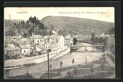 AK Laroche, Panorama du Chateau de l`Ourthe et du Square