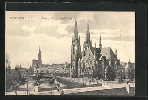 AK Strassburg i. E., Evang. Garnisons-Kirche