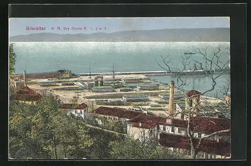 AK Gibraltar, H. M. Dry Docks N. 1, 2 & 3