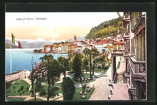 AK Bellagio, Promenade am Lago di Como