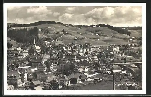 AK Langnau, Ortsansicht im Emmenthal