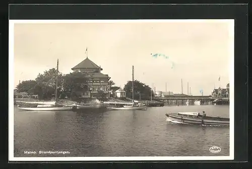 AK Malmö, Strandpavillon, Segelboote