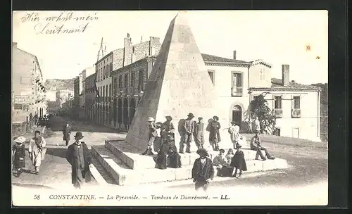 AK Constantine, La Pyramide, Tombeau de Damrémont