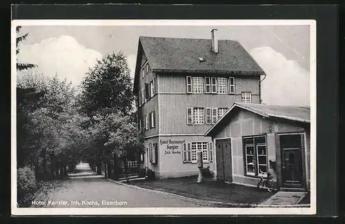 AK Elsenborn /Eifel, Truppenübungsplatz, Hotel Kanzler