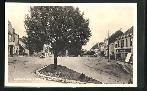 AK Ernstbrunn, Strassenpartie mit Geschäften