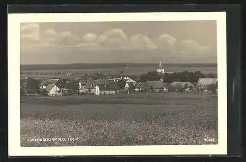 AK Warasdorf, Panorama mit Kirche