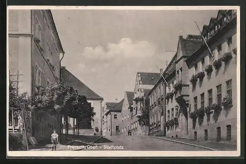 AK Pressath /Obpf., Gasthaus zur Post am Stadtplatz