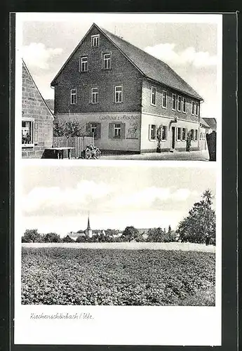 AK Kirchenschönbach, Gasthaus zum Hirschen, Bes. Isidor Dotzel