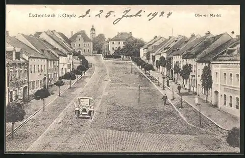 AK Eschenbach i. Obpfz., Oberer Markt mit Auto