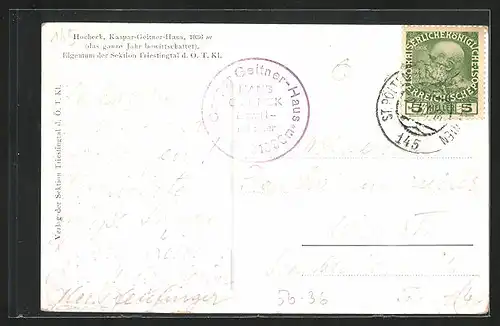 AK Kaspar-Geitner-Haus am Hocheck