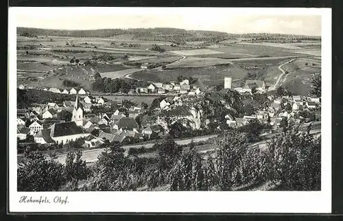 AK Hohenfels /Obpf., Teilansicht mit Kirche