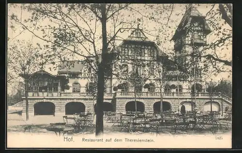 AK Hof, Restaurant auf dem Theresienstein