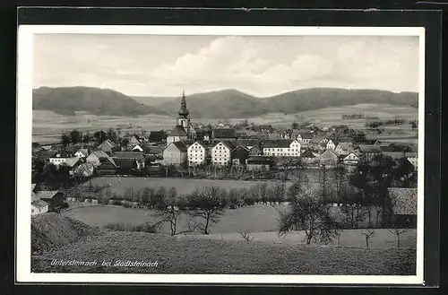 AK Untersteinach bei Stadtsteinach, Teilansicht mit Kiche