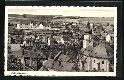 AK Oberkotzau, Teilansicht mit Kirche