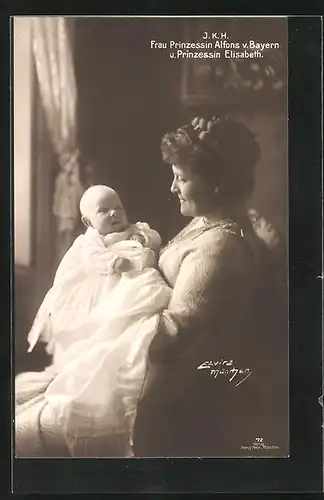 AK I. K. H. Frau Prinzessin Alfons von Bayern und Prinzessin Elisabeth