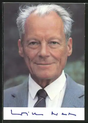 AK Portrait von Willy Brandt
